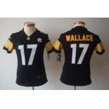 nike women nfl jerseys pittsburgh steelers #17 wallace black[nike limited]