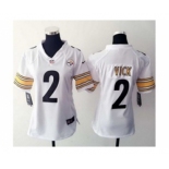 nike women nfl jerseys pittsburgh steelers #2 vick white[nike]