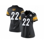 nike women nfl jerseys pittsburgh steelers #22 william gay black[nike]