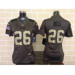 nike women nfl jerseys pittsburgh steelers #26 bell army green[nike Limited Salute To Service]