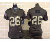 nike women nfl jerseys pittsburgh steelers #26 bell army green[nike Limited Salute To Service]