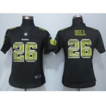 nike women nfl jerseys pittsburgh steelers #26 bell balck[Strobe Limited][bell]