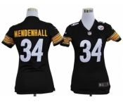 nike women nfl jerseys pittsburgh steelers #34 mendenhall black[nike]