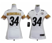 nike women nfl jerseys pittsburgh steelers #34 mendenhall white[nike]