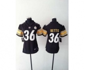 nike women nfl jerseys pittsburgh steelers #36 bettis black[nike]