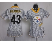 nike women nfl jerseys pittsburgh steelers #43 polamalu [fem fan zebra]