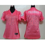 nike women nfl jerseys pittsburgh steelers #43 polamalu pink[2012 new]