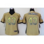 nike women nfl jerseys pittsburgh steelers #43 troy polamalu gold[Elite drift fashion]