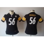 nike women nfl jerseys pittsburgh steelers #56 woodley black[nike]