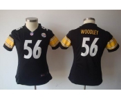 nike women nfl jerseys pittsburgh steelers #56 woodley black[nike]