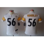 nike women nfl jerseys pittsburgh steelers #56 woodley white[nike limited]