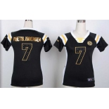 nike women nfl jerseys pittsburgh steelers #7 ben roethlisberger black[fashion Rhinestone sequins]