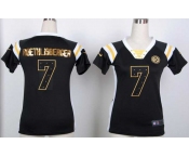 nike women nfl jerseys pittsburgh steelers #7 ben roethlisberger black[fashion Rhinestone sequins]