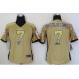 nike women nfl jerseys pittsburgh steelers #7 ben roethlisberger gold[Elite drift fashion]