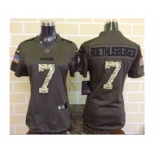 nike women nfl jerseys pittsburgh steelers #7 roethlisberger army green[nike Limited Salute To Service]