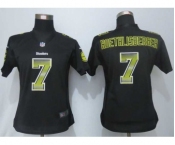 nike women nfl jerseys pittsburgh steelers #7 roethlisberger black[Strobe Limited]