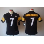 nike women nfl jerseys pittsburgh steelers #7 roethlisberger black[nike limited]