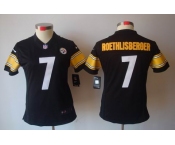 nike women nfl jerseys pittsburgh steelers #7 roethlisberger black[nike limited]