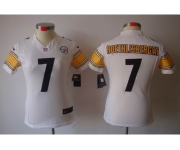 nike women nfl jerseys pittsburgh steelers #7 roethlisberger white[nike limited]