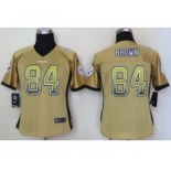 nike women nfl jerseys pittsburgh steelers #84 antonio brown gold[Elite drift fashion]