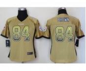 nike women nfl jerseys pittsburgh steelers #84 antonio brown gold[Elite drift fashion]