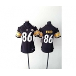 nike women nfl jerseys pittsburgh steelers #86 ward black[nike]