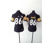 nike women nfl jerseys pittsburgh steelers #86 ward black[nike]