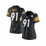 nike women nfl jerseys pittsburgh steelers #91 stephon tuitt black[nike]