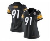 nike women nfl jerseys pittsburgh steelers #91 stephon tuitt black[nike]