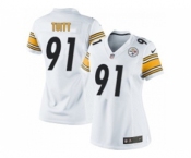 nike women nfl jerseys pittsburgh steelers #91 stephon tuitt white[nike]