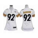 nike women nfl jerseys pittsburgh steelers #92 harrison white[nike]