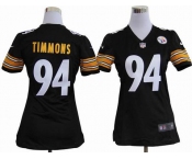 nike women nfl jerseys pittsburgh steelers #94 timmons black[nike]