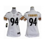 nike women nfl jerseys pittsburgh steelers #94 timmons white[nike]