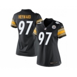 nike women nfl jerseys pittsburgh steelers #97 heyward black[nike]