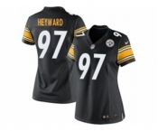 nike women nfl jerseys pittsburgh steelers #97 heyward black[nike]