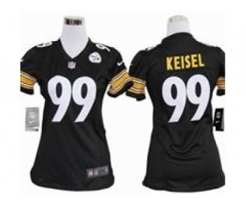 nike women nfl jerseys pittsburgh steelers #99 keisel black[nike]