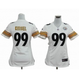 nike women nfl jerseys pittsburgh steelers #99 keisel white[nike]