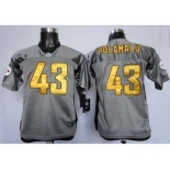 Nike Youth Nfl Jerseys Pittsburgh Steelers #43 Troy Polamalu Grey [Nike Shadow]