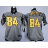 Nike Youth Nfl Jerseys Pittsburgh Steelers #84 Antonio Brown Grey [Nike Shadow]