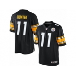 Youth Nike Pittsburgh Steelers #11 Justin Hunter Limited Black Team Color NFL Jersey