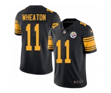 Youth Nike Pittsburgh Steelers #11 Markus Wheaton Limited Black Rush NFL Jersey