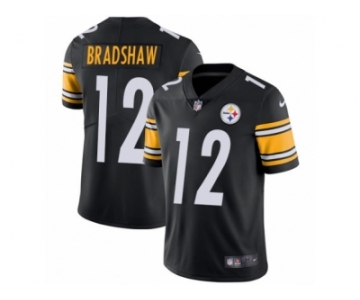 Youth Nike Pittsburgh Steelers #12 Terry Bradshaw Vapor Untouchable Limited Black Team Color NFL Jersey