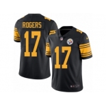 Youth Nike Pittsburgh Steelers #17 Eli Rogers Limited Black Rush NFL Jersey