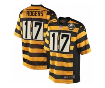 Youth Nike Pittsburgh Steelers #17 Eli Rogers Limited Yellow Black Alternate 80TH Anniversary Throwback NFL Jersey