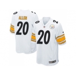 Youth Nike Pittsburgh Steelers #20 Will Allen white jerseys