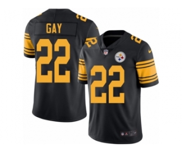 Youth Nike Pittsburgh Steelers #22 William Gay Limited Black Rush NFL Jersey