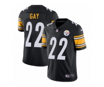 Youth Nike Pittsburgh Steelers #22 William Gay Vapor Untouchable Limited Black Team Color NFL Jersey