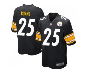 Youth Nike Pittsburgh Steelers #25 Artie Burns Black Team Color Stitched NFL Elite Jersey