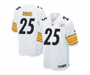 Youth Nike Pittsburgh Steelers #25 Artie Burns White Stitched NFL Elite Jersey