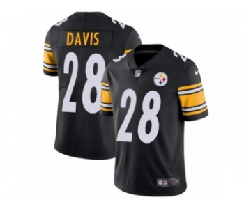 Youth Nike Pittsburgh Steelers #28 Sean Davis Vapor Untouchable Limited Black Team Color NFL Jersey